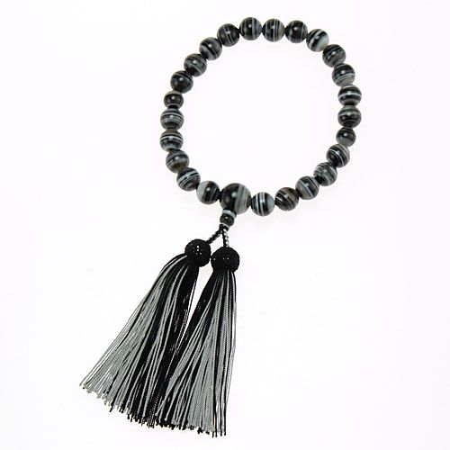 33



京念珠刑部
紳士用数珠 黒縞瑪瑙