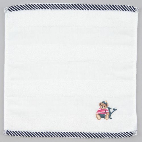 ニシオ
イニシャル刺繍タオルハンカチ クマ