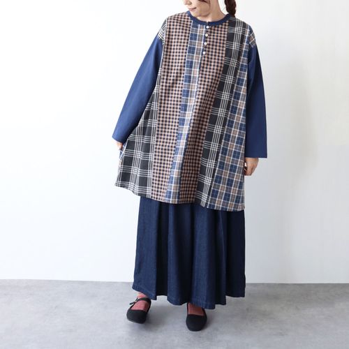 4547316083540







ノンノ　
ノンノパッチワーク切替チュニック