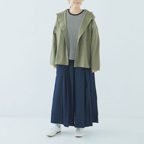 4547316084455







ノンノ　
ノンノフード付きブルゾン綿麻無地