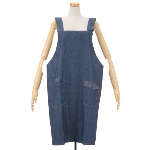 ウラタ　
デニム男女兼用エプロン 85cm丈