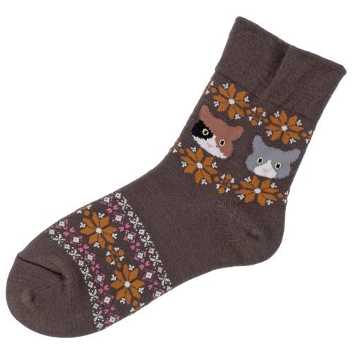 ガクヤ　
美容ソックス ノルディック×猫