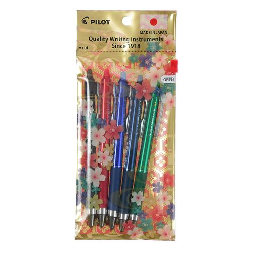 P-5083-72



パイロットコーポレーション
パイロット フリクションポイントノック 0．4mm 5色セット／ 花柄