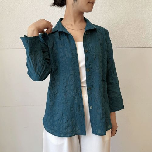 コサカ被服　
塩縮無地七分袖