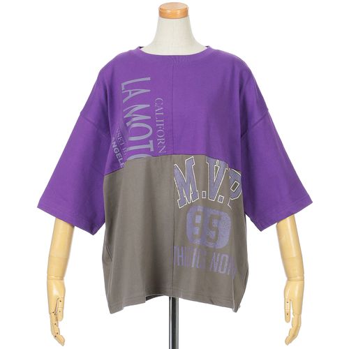 グラティア
GENTILリメイク風配色プリントTee