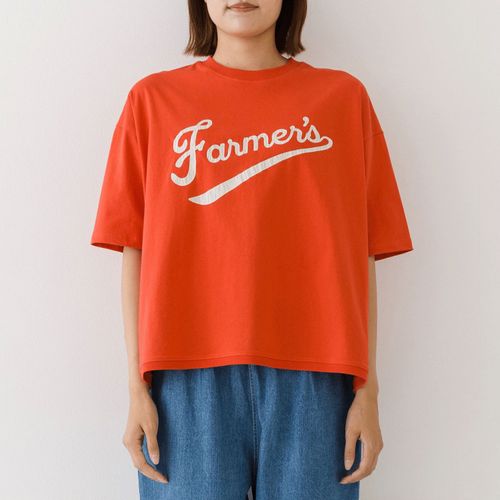 ピープル
kermu接触冷感コットン天竺スポーティロゴプリントTシャツ