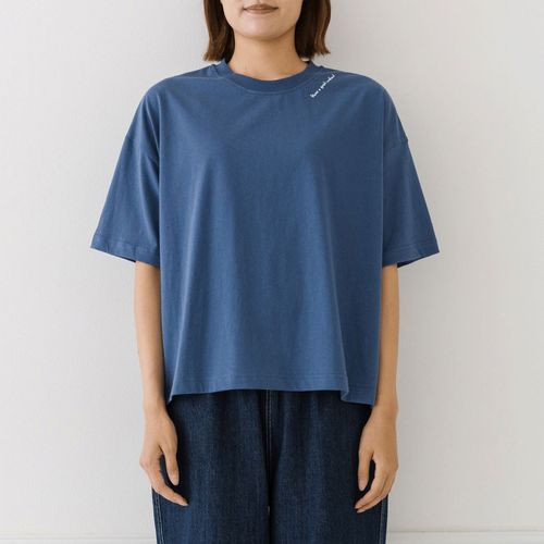 ピープル
kermu接触冷感コットン天竺メッセージロコプリントTシャツ