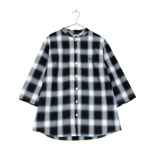 ジジョン
T’BISSTUDIO七分袖ビッグチェックスタンドネックシャツ
