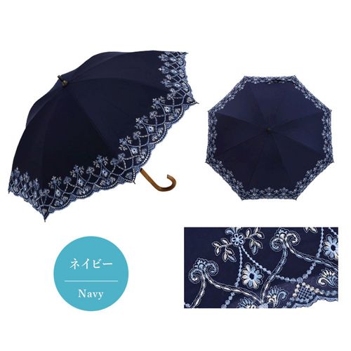 4562420000382







イデオ　
完全遮光（晴雨兼用）女優日傘「マーブル刺繍かわず張りショート長日傘」