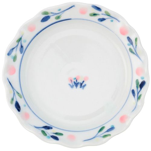 米満麻子
陶工：米満麻子 山桃フリル皿11cm