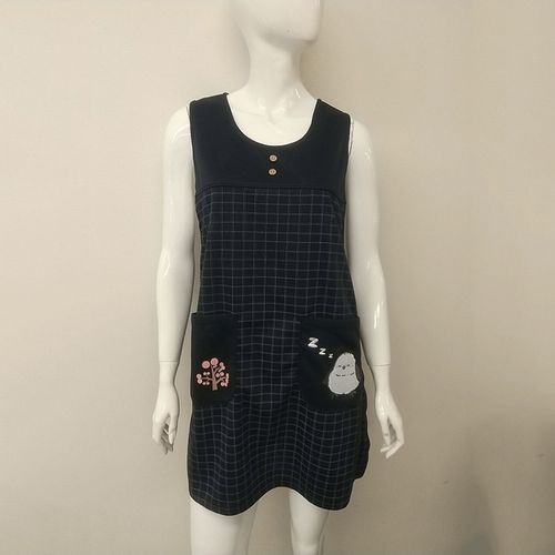美竹
ダンボール 格子柄 シマエナガアップリケ