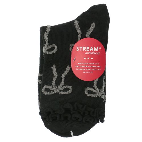 アシスト
STREAM クルー丈 モールリボン柄 靴下