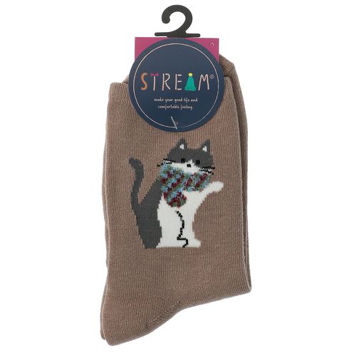 アシスト
STREAM クルー丈 マフラーねこ 靴下