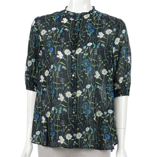ウエルベック
J．Sloane LIBERTY5分袖スタンドフリルシャツ