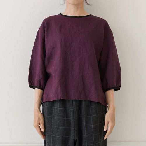 ピープル
Crea delice バイカラーバックリボン7分袖ブラウス