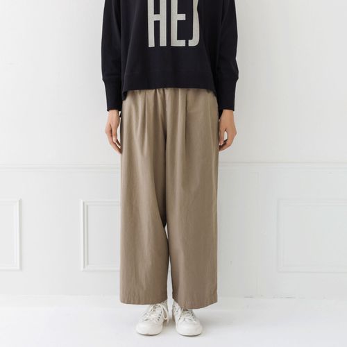 ピープル
kermu コットンチノタックワイドパンツ