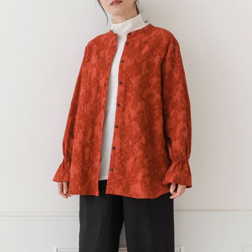 ピープル
Crea delice 袖口フリルロングブラウス