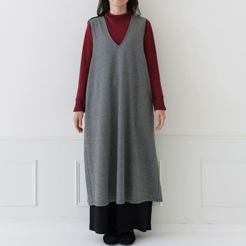 ピープル
Crea delice Vネックジャンパースカート