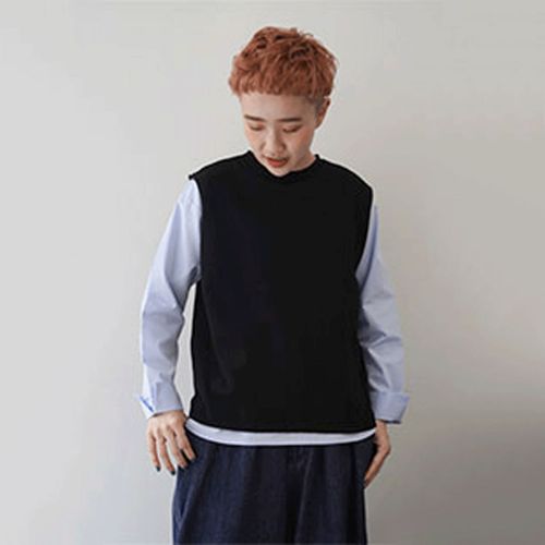 ａｅｌ
mao made 2WAYシンプルニットベスト＋ブラウス