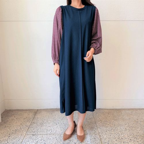 玉一商店　
切替デザインワンピース