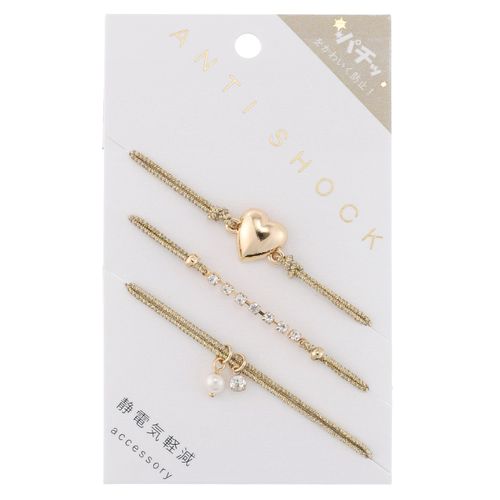 ピーズ
ANTISHOCK静電気軽減ヘアブレスレット ハート