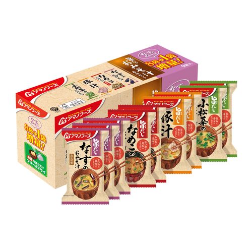4.97E+12



アサヒグループ食品　
アマノフーズ 旨だしみそ汁4種8食＋1