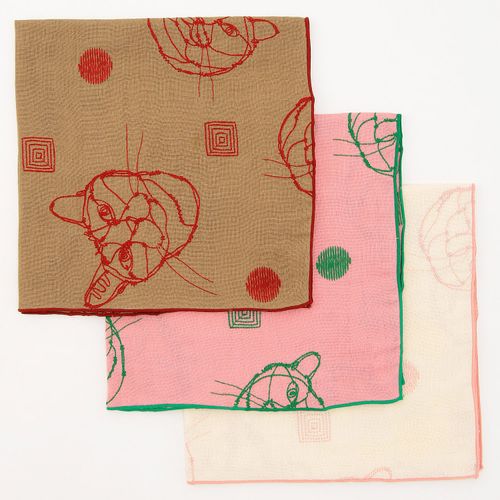 4945265374052



0



コッカ
＋HAyU fabric ～CAT～ 綿100％ダブルガーゼ刺繍ハンカチ