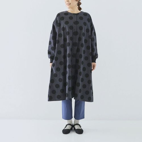 4547316085438



0



ノンノ　
cloudnine ノンノ ドット柄プリント＋リブ 前開きワンピース