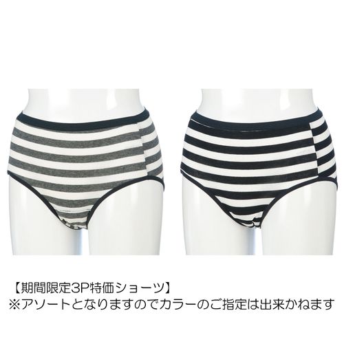 0



0



三起
30CC吸水ボーダー3Pショーツ