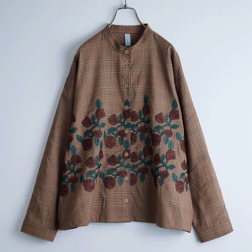 0



0



ドライブ
Emago グレンチェックローズ刺繍シャツ