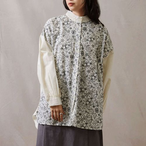 4539892003036



0



カプリ　
teMite フロント刺繍シャツチュニック