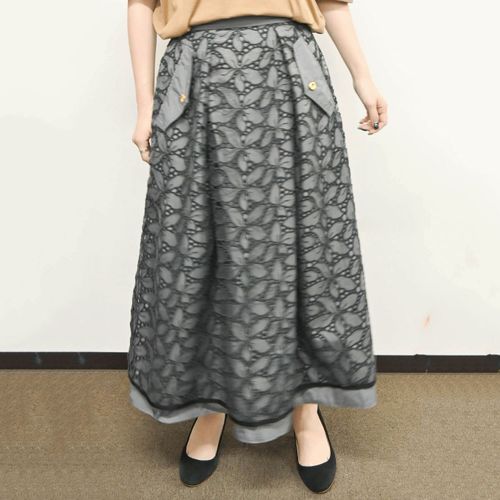 0



0



ピースフルベーシス
trois オーガンジーレース×ツイルレイヤードスカート