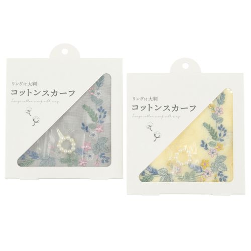 4570113298169



0



ソレイユ
リング付き刺繍スカーフ 花柄