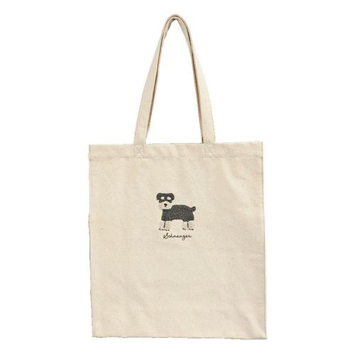 4571484067415



BG0065/1A



ツイン
アニマルサガラ刺繍トートバッグ シュナウザー アイボリー