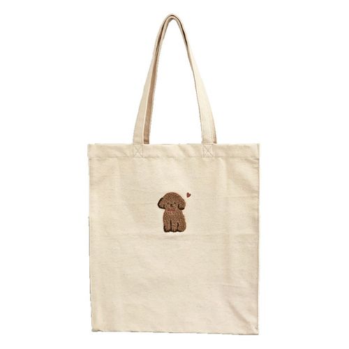 4571484067439



BG0065/2A



ツイン
アニマルサガラ刺繍トートバッグ トイプードル アイボリー