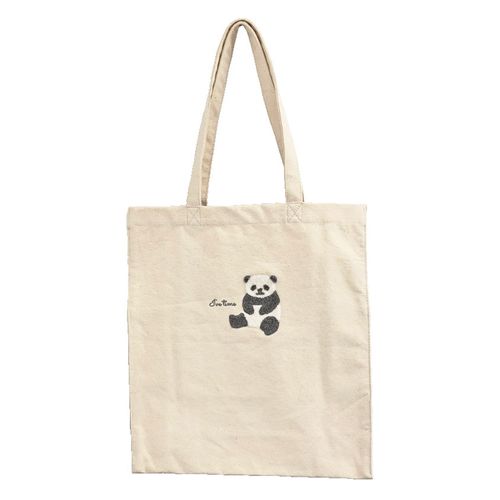 4571484067477



BG0065/4A



ツイン
アニマルサガラ刺繍トートバッグ パンダ アイボリー