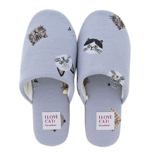 4995394456396



7211ILC092/LA



ビスク
I LOVE CAT！スリッパ ラベンダー