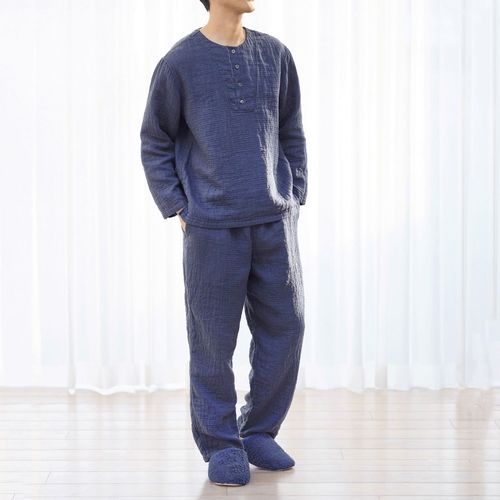 4905296907704



0



内野　
マシュマロワッフルガーゼライトメンズヘンリーネック長袖Tシャツ