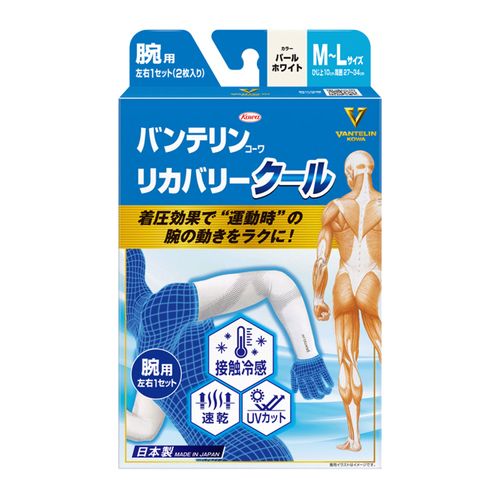 4987973222386







興和　
バンテリンコーワリカバリー クール 腕用 M～Lサイズ パールホワイト