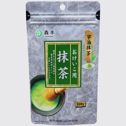 4901321276456







共栄製茶　
森半 おけいこ用抹茶（徳用100g）