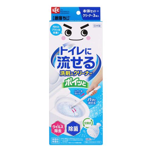 4573177599289



C00607



レック　
LEC（レック） 激落ちくん トイレに流せる洗剤入クリーナー ポイッと