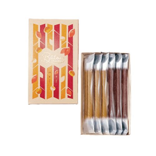 4938239366146



BIK6.5



本高砂屋
本高砂屋 バトンショコラ栗芋BIK6．5（6包）