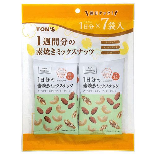 ﾄｳﾖｳﾅｯﾂ 26GX7



ナカダイ
1週間分の素焼きミックスナッツ