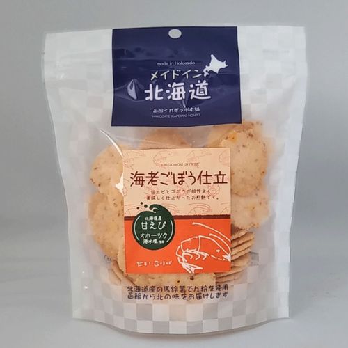 4902454008969



ﾒｲﾄﾞｲﾝﾎｯｶｲﾄﾞｳ



北海道製菓
メイドイン北海道 海老ごぼう仕立