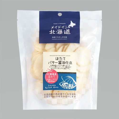 4902454005814



ﾒｲﾄﾞｲﾝﾎｯｶｲﾄﾞｳ



北海道製菓
メイドイン北海道 ほたてバター醤油仕立