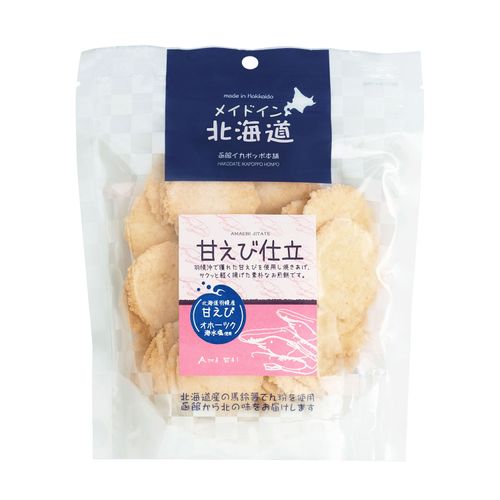 4902454005838



ﾒｲﾄﾞｲﾝﾎｯｶｲﾄﾞｳ



北海道製菓
メイドイン北海道 甘えび仕立