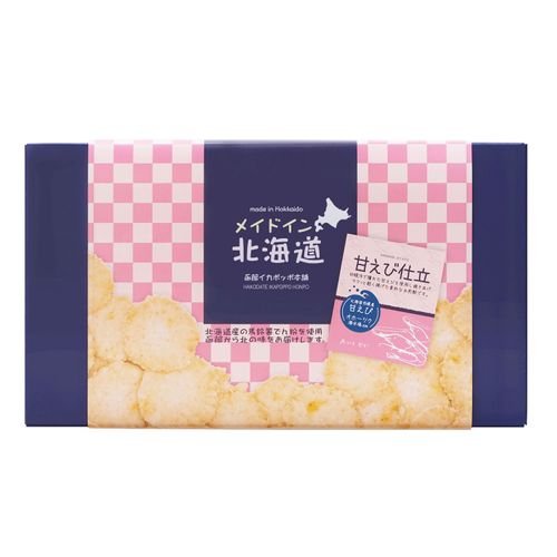 4902454005883



ﾒｲﾄﾞｲﾝﾎｯｶｲﾄﾞｳ



北海道製菓
メイドイン北海道 羽幌の甘えび仕立6PBOX