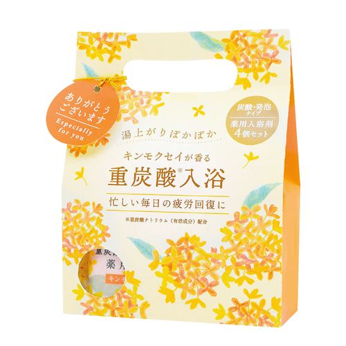 4975541619621



61962



チャーリー
ウィズフローラ 重炭酸バスタブレット4Pセット金木犀