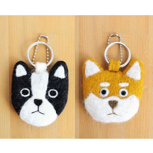 ピズム
フェルト フェイスチャーム 犬