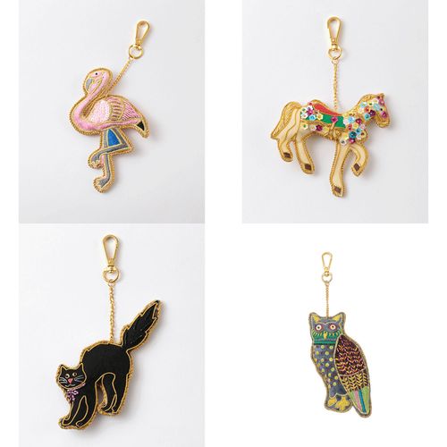 東京かんかん
ザリ刺繍キーホルダー動物モチーフ